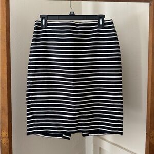 J. Crew Black and White Pencil Skirt